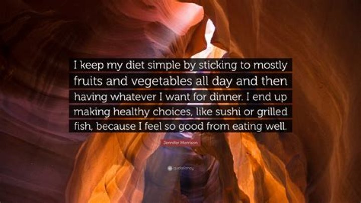 Jennifer Morrison Diet Plan