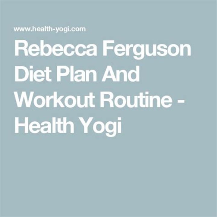 Rebecca Hall Workout Routine